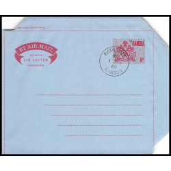 16177 8d bathurst Banjul 1969 aérogramme air letter entier stationery gambia gambie
