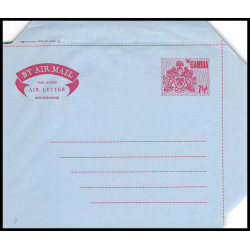 16180 7 1/2 d neuf TB aérogramme air letter entier stationery gambia gambie