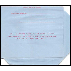 16180 7 1/2 d neuf TB aérogramme air letter entier stationery gambia gambie