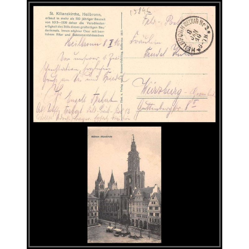 16261 guerre 14/18 ww1 Heilbronn 1916 carte postcard allemagne germany