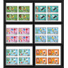 199b Fujeira MNH ** Mi N°544/549 B bloc 4 Non dentelé imperf Football (Soccer) Mexico 70