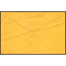 16428 5 centavos overprint neuf pli horizontal enveloppe entier stationery equateur ecuador