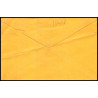 16428 5 centavos overprint neuf pli horizontal enveloppe entier stationery equateur ecuador