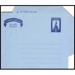 16432 3$ bleu neuf TB par avion aérogramme air letter entier stationery equateur ecuador