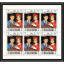 212a Ras al khaima MNH ** Mi N°253 /258 A + 345/346 A jeux olympiques olympic games GRENOBLE 68 feuilles sheets