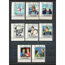 212b - Ras al khaima MNH ** Mi N°253 /258 A +345/346 A jeux olympiques olympic games GRENOBLE 68