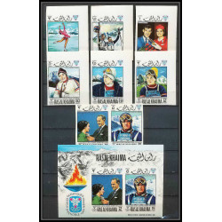 213A Ras al khaima MNH ** N°253/358 B N°75 B Non dentelé imperf jeux olympiques olympic games GRENOBLE 68