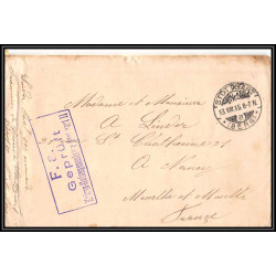 17011 camp de prisonniers de guerre censure de Stuttgart II 1915 nancy 14/18 ww1 kriegsgefangenenpost allemagne germany
