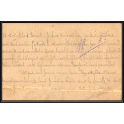 17013 alten-grabow 1915 delarbre paris richelieu guerre censure 14/18 ww1 lettre kriegsgefangenenpost allemagne germany
