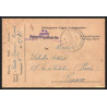 17016 camp prisonniers Langensalza 1917 paris guerre censure 14/18 ww1 lettre kriegsgefangenenpost allemagne germany