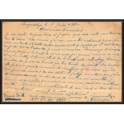 17016 camp prisonniers Langensalza 1917 paris guerre censure 14/18 ww1 lettre kriegsgefangenenpost allemagne germany