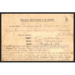 17019 alten-grabow 1915 delarbre paris richelieu guerre censure 14/18 ww1 lettre kriegsgefangenenpost allemagne germany