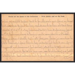 17020 gefangenenlager stendal 1916 paris guerre censure 14/18 ww1 lettre kriegsgefangenenpost allemagne germany