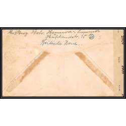 17026 guerre censure 39/45 ww2 deusche post british 0135 allemagne germany lettre cover