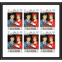 213b Ras al khaima MNH ** N°253 /358 B Non dentelé imperf jeux olympiques olympic games GRENOBLE 68 feuilles sheets