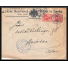 17037 hotel reichshof zittau 1916 guerre censure 14/18 ww1 Auslandsstelle Emmerich amsterdam allemagne germany