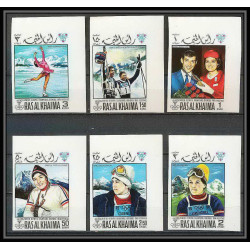 213c Ras al khaima MNH ** Mi N°253/358 B Non dentelé imperf jeux olympiques olympic games GRENOBLE 68