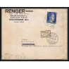 17060 renger strasbourg 1942 pour thal suisse guerre censure 39/45 ww2 allemagne reich germany lettre cover