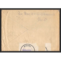 17062 renger strasbourg 1944 censure guerre 39/45 ww2 allemagne reich germany lettre cover