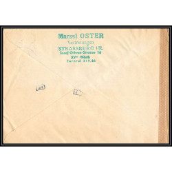 17063 oster trasbourg 1942 censure guerre 39/45 ww2 allemagne reich germany lettre cover