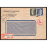 17064 recommandé renger strasbourg 1944 censure guerre 39/45 ww2 allemagne reich germany lettre cover