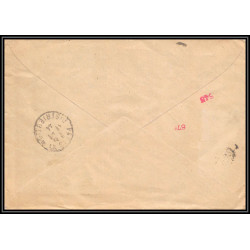 17064 recommandé renger strasbourg 1944 censure guerre 39/45 ww2 allemagne reich germany lettre cover