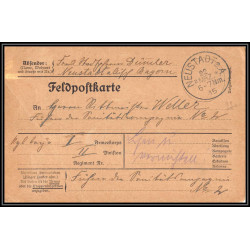 17077 neustadt 1915 censure guerre 14/18 ww1 feldpostkarte allemagne germany carte