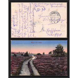 17082 camp HERMANNSBURG 1918 censure guerre 14/18 ww1 feldpost allemagne germany carte postale postcard