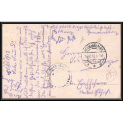 17082 camp HERMANNSBURG 1918 censure guerre 14/18 ww1 feldpost allemagne germany carte postale postcard