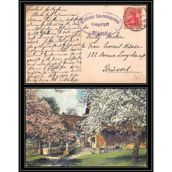 17085 BRÜSSEL bruxelles belgique censure guerre 14/18 ww1 feldpost allemagne germany carte postale postcard