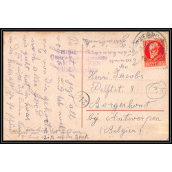 17086 ANTWERPEN 1916 freigegeben St Gillis belgique censure guerre 14/18 ww1 feldpost allemagne germany carte