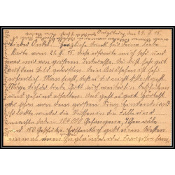 17087 augsburg 1915 Train-Rittmeister censure guerre 14/18 ww1 feldpost allemagne germany feldpostkarte