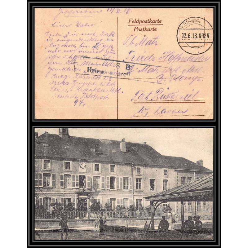 17089 prisonniers 1918 à identifier censure guerre 14/18 ww1 feldpost allemagne germany carte postale postcard