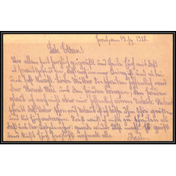 17093 TÁBORI LEVELEZÕLAP Feldartillerieregiment 288 4/6 1918 censure guerre 14/18 ww1 feldpost allemagne feldpostkarte