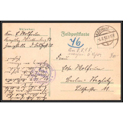 17094 à IDENTIFIER 1918 TTB censure guerre 14/18 ww1 feldpost allemagne germany feldpostkarte