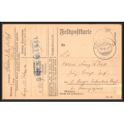 17095 23 bayerisches Infanterie-Regiment 1917 3rd Machine Gun Company guerre 14/18 ww1 feldpost allemagne feldpostkarte