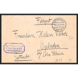 17107 Kgl Preussisches 2 Pionier-Bataillon 7 1916 Opladen guerre 14/18 ww1 feldpost 91 allemagne germany lettre cover