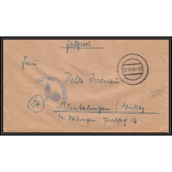 17111 1944 Stalag I-A camp Eylau ? censure guerre 39/45 ww2 feldpost allemagne reich germany lettre cover