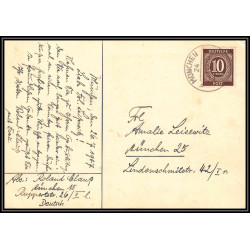 17115 zone usa 1946 guerre 39/45 ww2 feldpost allemagne DEUTSCHE POST germany carte postcard