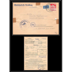 17144 konstanz 1951 censure 17b lettre cover allemagne germany deustche post