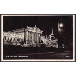 17151 Frei durch Ablösung Reich 1940 carte postcard wien osterreich parlament allemagne germany reich