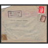 17156 luftpost luckenwalde 1943 belgique Ensival censure guerre 39/45 ww2 feldpost allemagne reich germany lettre cover