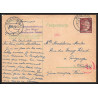 17208 Weissenfels 1944 Pouzauges vendée censure guerre 39/45 ww2 feldpost allemagne reich germany carte postcard