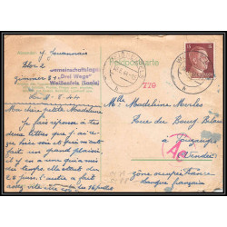 17213 lot de 9 Weissenfels 1944 Pouzauges censure guerre 39/45 ww2 feldpost allemagne reich carte entier stationery