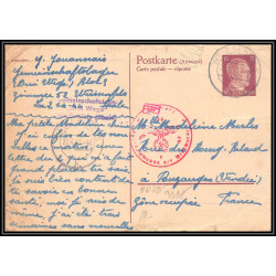 17213 lot de 9 Weissenfels 1944 Pouzauges censure guerre 39/45 ww2 feldpost allemagne reich carte entier stationery