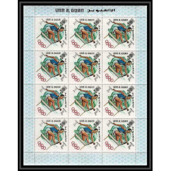 218c Umm al Qiwain MNH ** Mi N°264 /272 A jeux olympiques olympic games MEXICO 68 javelin basket feuilles sheets