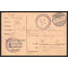 17404 ALTEN-GRABOW MAGDEBURG 1918 pour paris guerre 14/18 ww1 lettre kriegsgefangenenpost allemagne germany