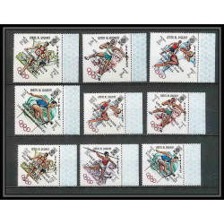 219 - Umm al Qiwain MNH ** Mi N°285/293 A overprint black jeux olympiques olympic games MEXICO 68 basket javelin 