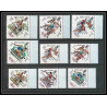 219 - Umm al Qiwain MNH ** Mi N°285/293 A overprint black jeux olympiques olympic games MEXICO 68 basket javelin 