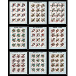 219c Umm al Qiwain MNH ** Mi N°285/293 A overprint black jeux olympiques olympic games MEXICO 68 feuilles sheets 